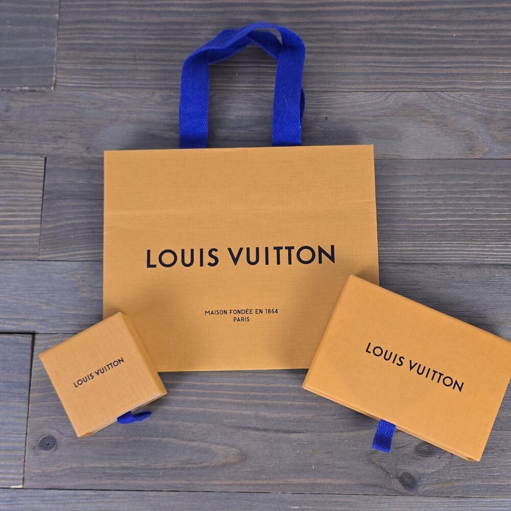 Authentic LOUIS VUITTON Shopping Bag Orange Gift Bag, Gift Boxes, Gift Envelope